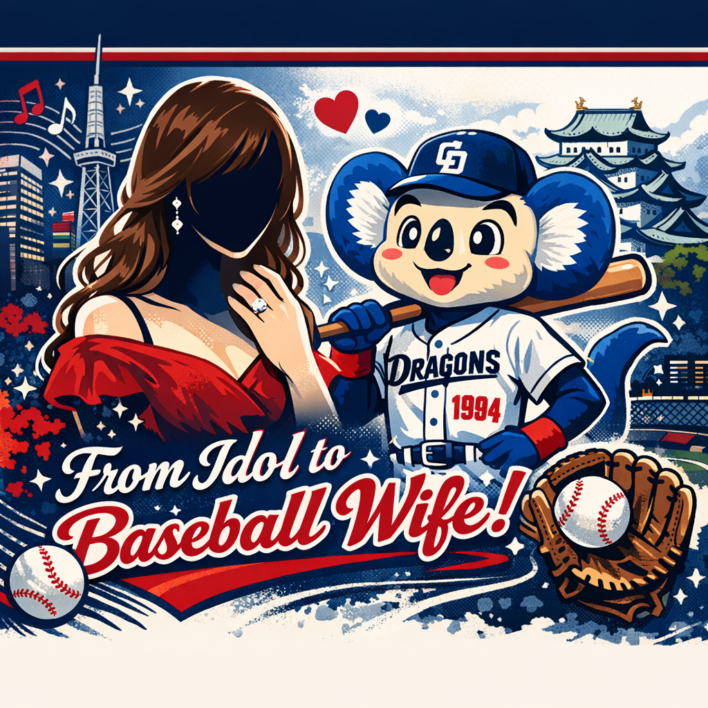 紺野あさ美と中日ドラゴンズをイメージしたブログバナー