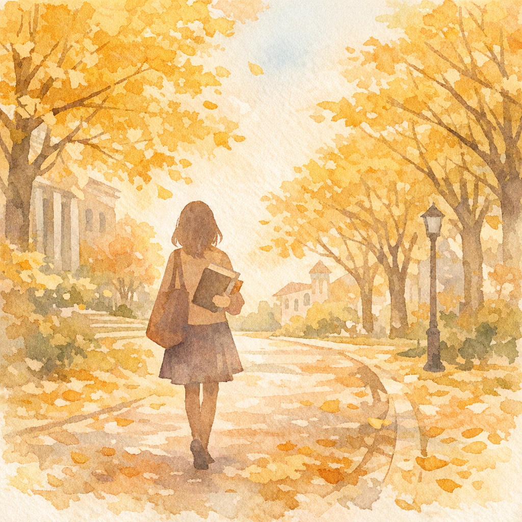 大学キャンパスのイラスト