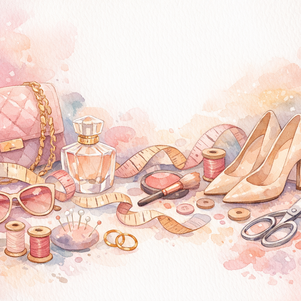 ファッションモデルの抽象イラスト