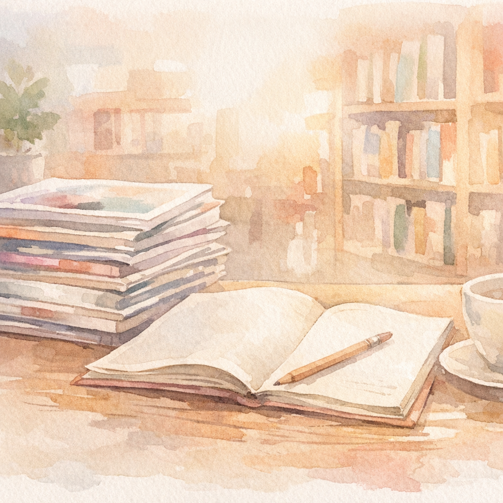 雑誌と書籍のイラスト